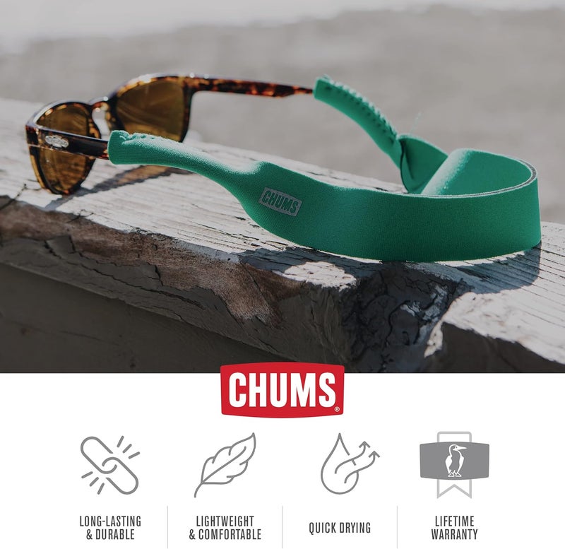 Chums Neoprene Classic Eyewear Retainer - Durable Floating Sunglasses Sport Strap in Black - Image 4